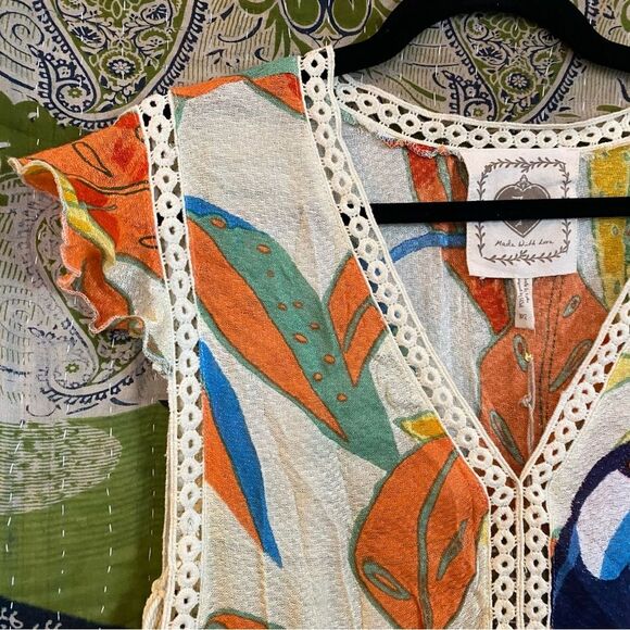 NWT Z & L Europe Toucan Tassel Mini Dress Size Medium - Picture 5 of 16